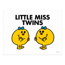 Little Miss Twins Classic Postcard
