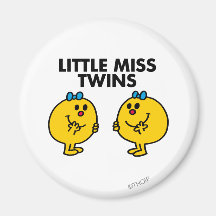 Little Miss Twins Classic Refrigerator Magnets