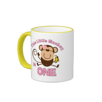 Little Monkey 1st Birthday Girl Mug