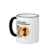 Little Monkey 1st Birthday Tshirts and Gifts Coffee Mug