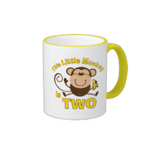 Little Monkey 2nd Birthday Boy Mug