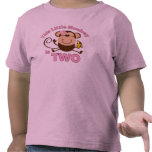 Little Monkey 2nd Birthday Girl Toddler T-shirt