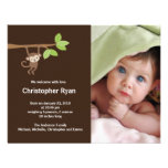 Little Monkey Baby Boy Birth Photo Announcement