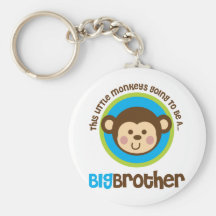 Little Monkey Going To Be A Big Brother Keychain