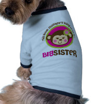 Little Monkey Going To Be A Big Sister Doggie Tshirt