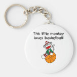 Little Monkey Loves Basketball Key Chain