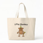 Little Monkey with Party Hat Tshirts and Gifts Canvas Bags