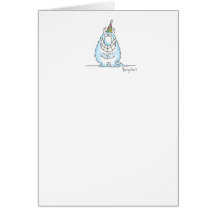 LITTLE MONSTER birthday Greeting Card
