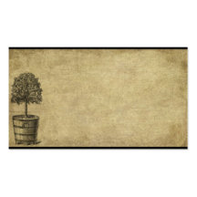 Little Ol' Bucket Tree- Prim Biz Cards Business Card Template