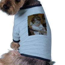 LIttle Old Lady Sleeping Under Hair Dryer Dog T-shirt