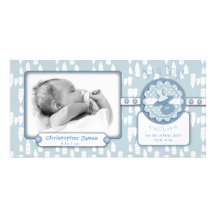 Little One Boy Photo Card
