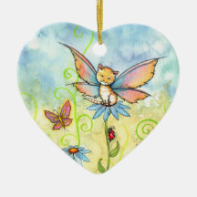 Little Orange Tabby Fairy Ornament