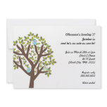 Little Owls in Tree 3rd Birthday Party Invitation