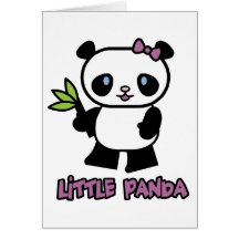 Little Panda Greeting Card