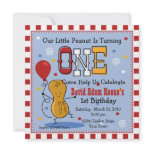 Little Peanut 1st Birthday Party Invitation
