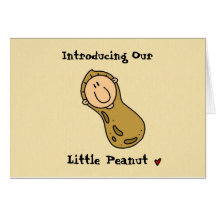 Little Peanut Birth Announcement Cards