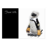 Little  Penguin Wearing Hockey Gear Business Card Templates