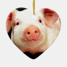 Little Piggy Christmas Tree Ornaments