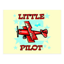 Little Pilot Tshirts and Gifts Post Cards