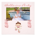 Little Pink Ballerina Party Invitation
