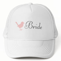 little pink bird trucker hats