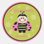 Little Pink Ladybug Sticker