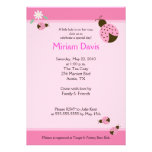 Little Pink Ladybugs 5x7 Baby Shower Invitations