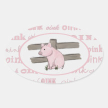 Little Pink Piglet Stickers