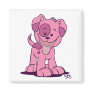 Little pink puppy magnet