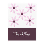 Little Pink & Purple Daisies Customizable Postcard