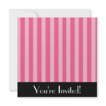 Little Pink Stripes Invitation