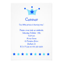 little prince birthday invitation