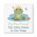 Little Prince Frog 1st Birthday Magnet