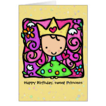Little Princess Custom birthday card