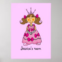 Little princess room (brown hair) posters