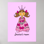 Little princess room (brown hair) poster
