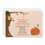 Little Pumpkin Fall Autumn Baby Shower Invitation