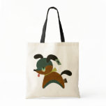 Little puppy canvas bag