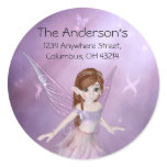 Little Purple Fairy Address Labels/Stickers