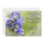 Little Purple Flowers Rehearsal Dinner Invitation