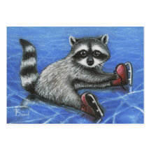 Little raccoon ACEO prints Business Cards