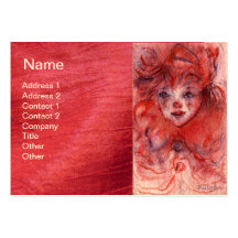 LITTLE RED CLOWN BUSINESS CARD TEMPLATES