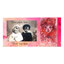 LITTLE RED CLOWN CUSTOM PHOTO CARD