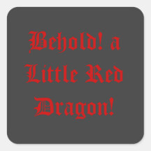 Little Red Dragon Sticker