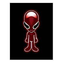 Little Red Man Postcard