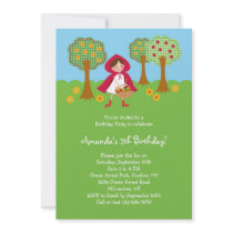 Little Red Riding Hood Birthday Invitation