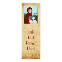 Little Red Riding Hood bookmark Business Card Templates
