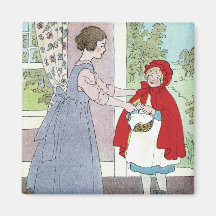 Little Red Riding Hood: Bring This To Grandma Fridge Magnets
