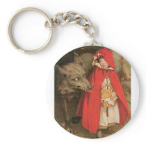 Little Red Riding Hood by Jessie Willcox Smith Key Chain