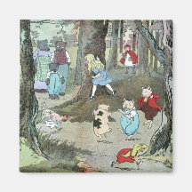 Little Red Riding Hood: End Pages Fridge Magnets